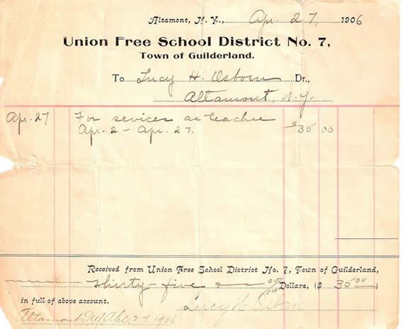 school paper from 1906