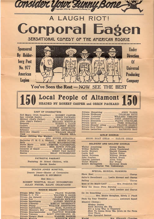 newspaper ad for a play 