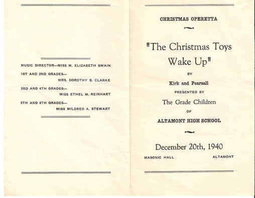 playbill from 1940